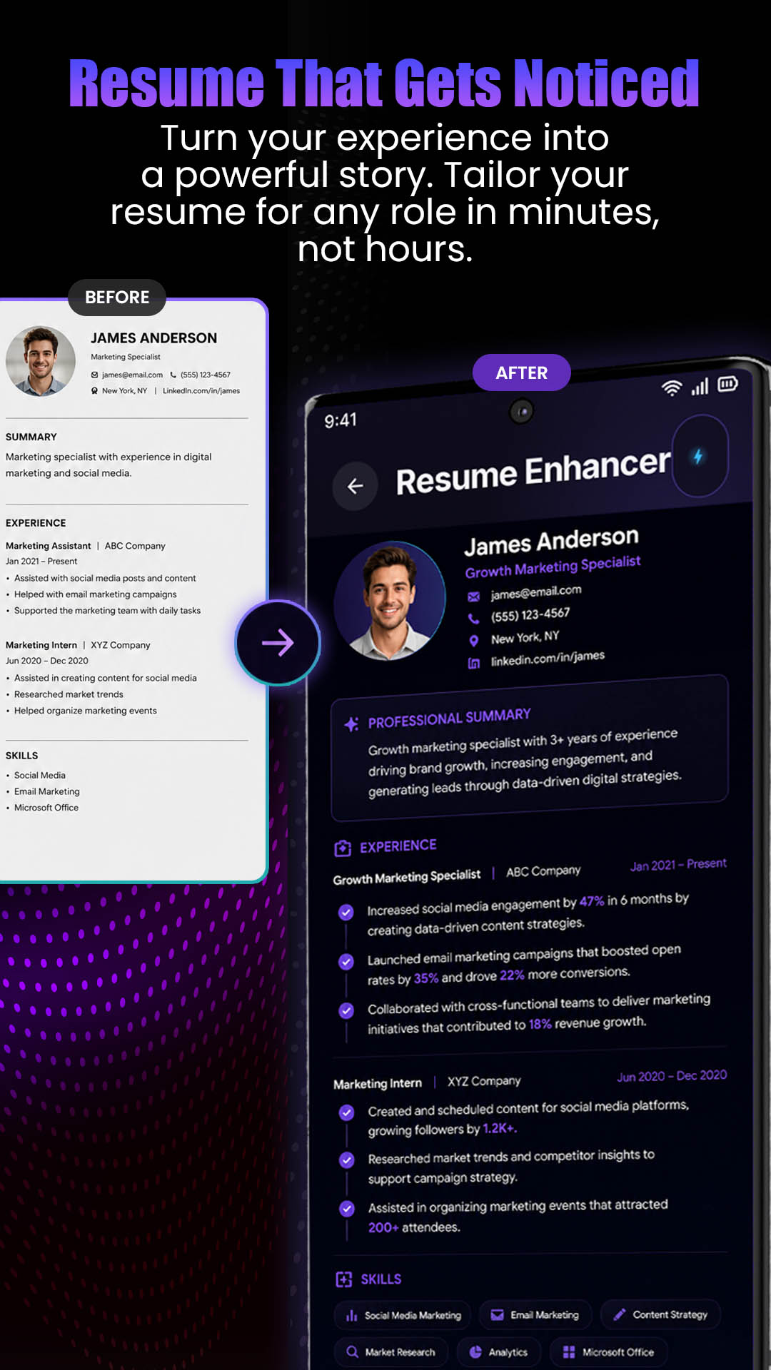 Omnia resume enhancer — an ATS-ready resume
